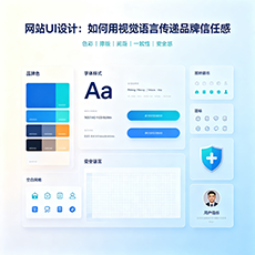 日照建站-网站UI设计：如何用视觉语言传递品牌信任感